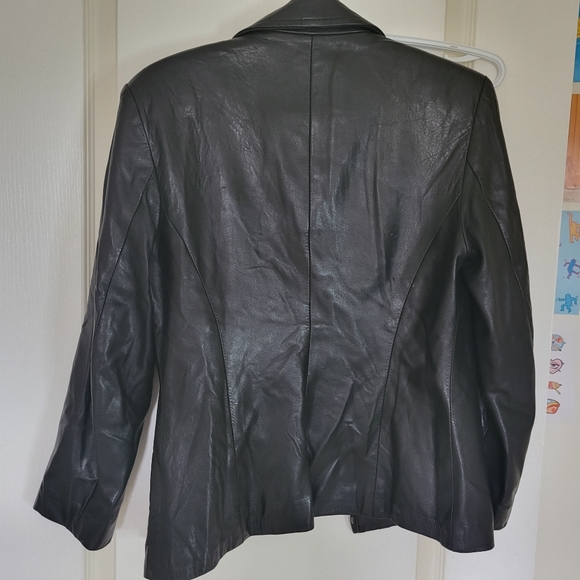 leather blazer - Picture 3 of 6
